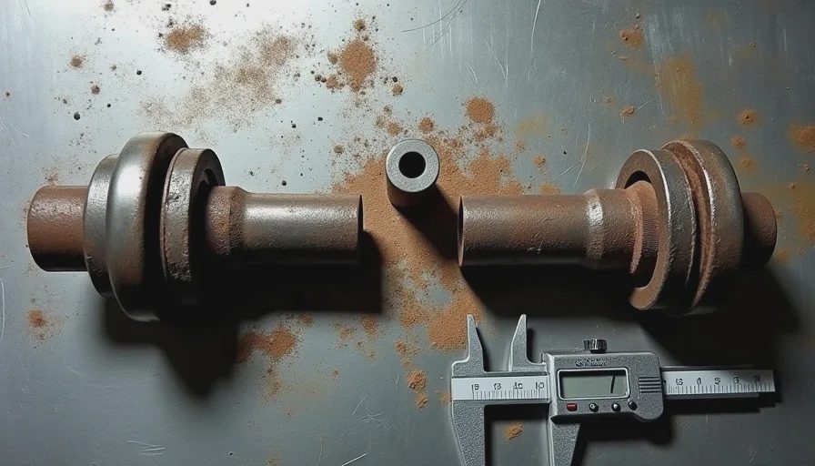 blown rear u joint on ram 2500 driveshaft with snapped cross and missing bearing caps