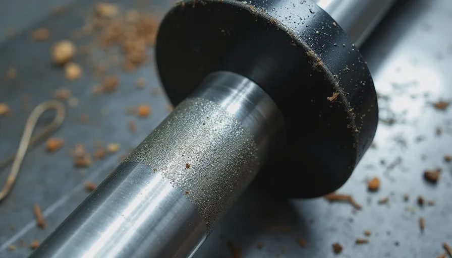 ram 2500 driveshaft tube showing ground down metal wear from dragging on pavement