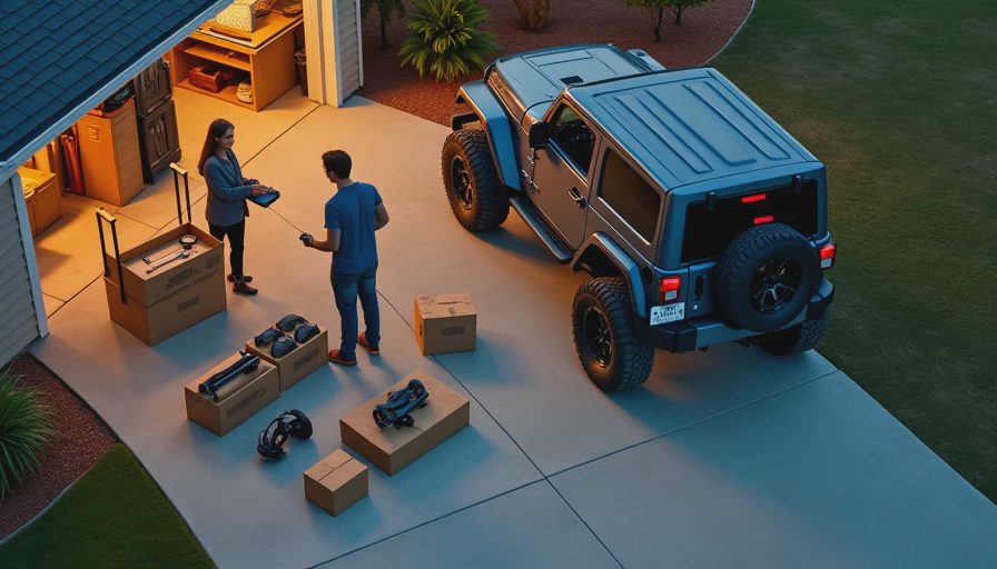 Visual context for customize jeep