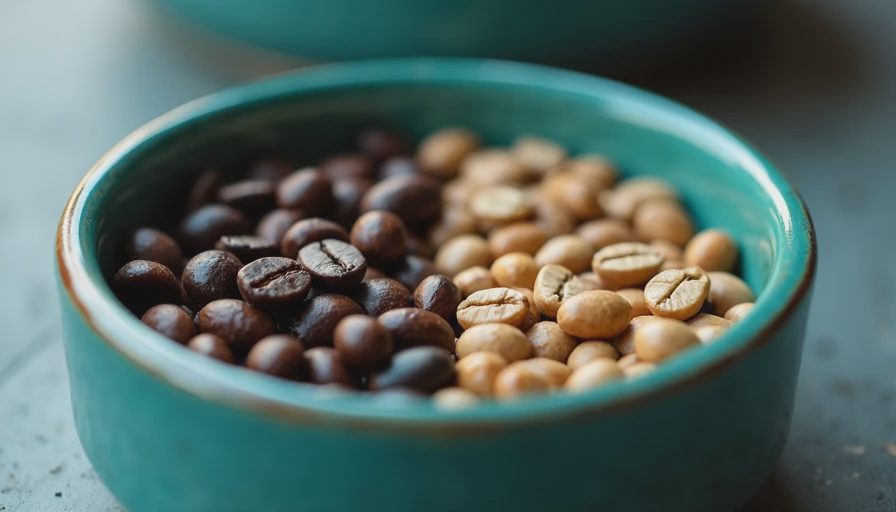 Visual context for dark vs light roast